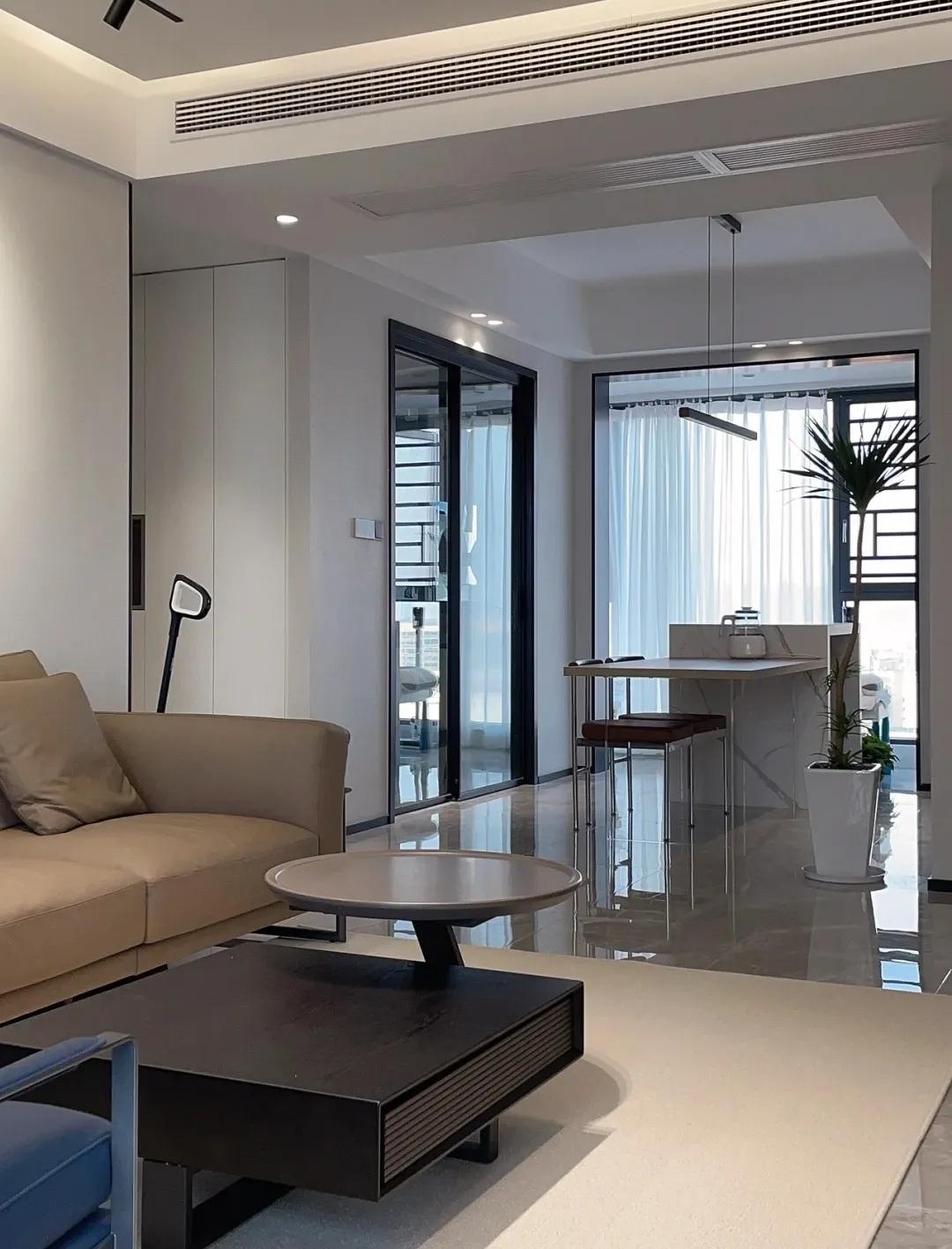 极简风格装修100平暖色调,极简穷装修