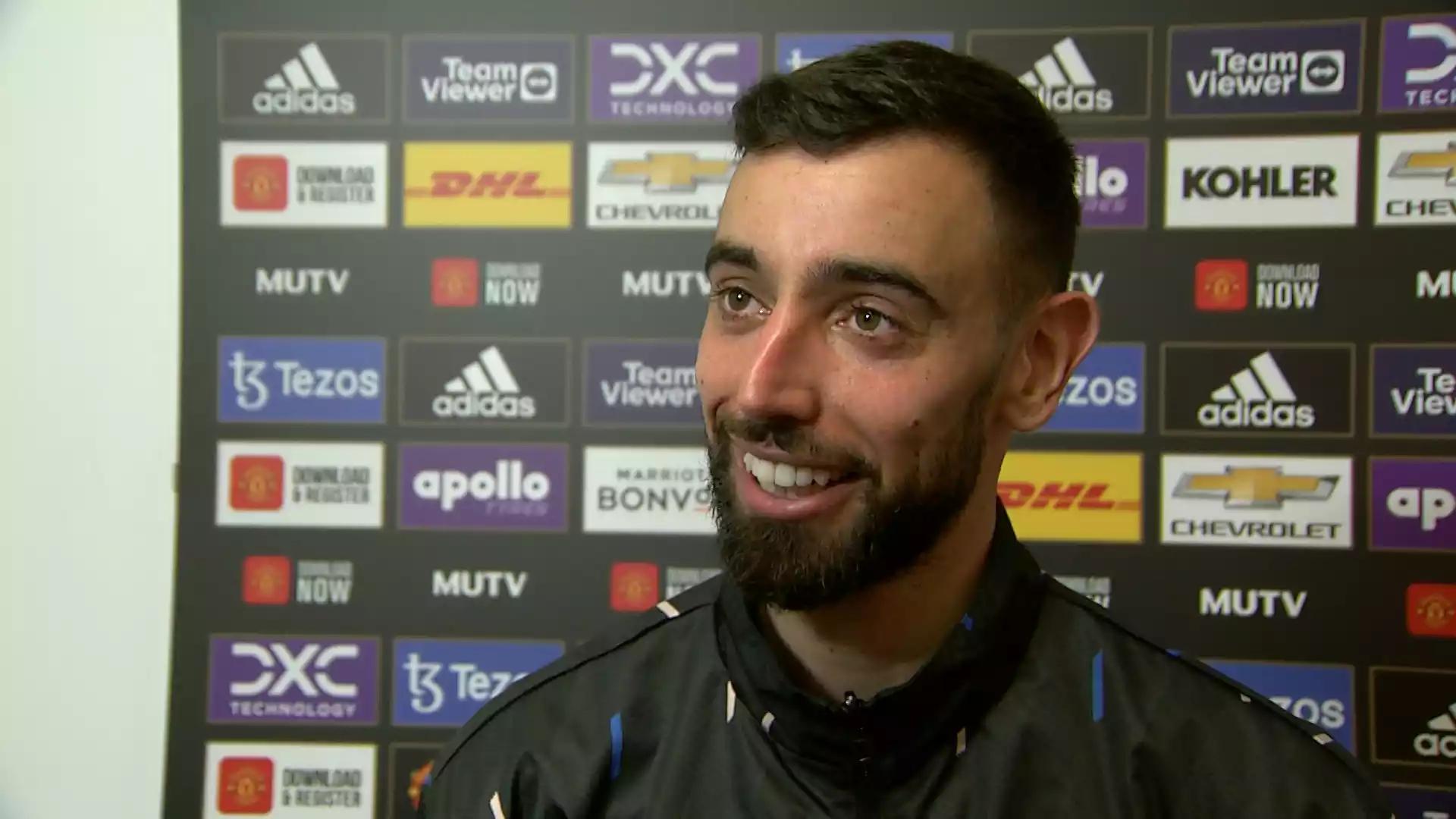 【曼联采访翻译】滕哈格：很高兴能和B费合作