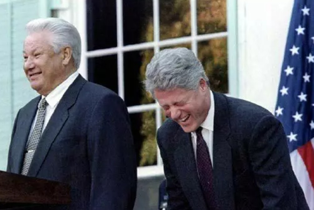 叶利钦访美喝酒笑话,叶利钦访美克林顿演讲