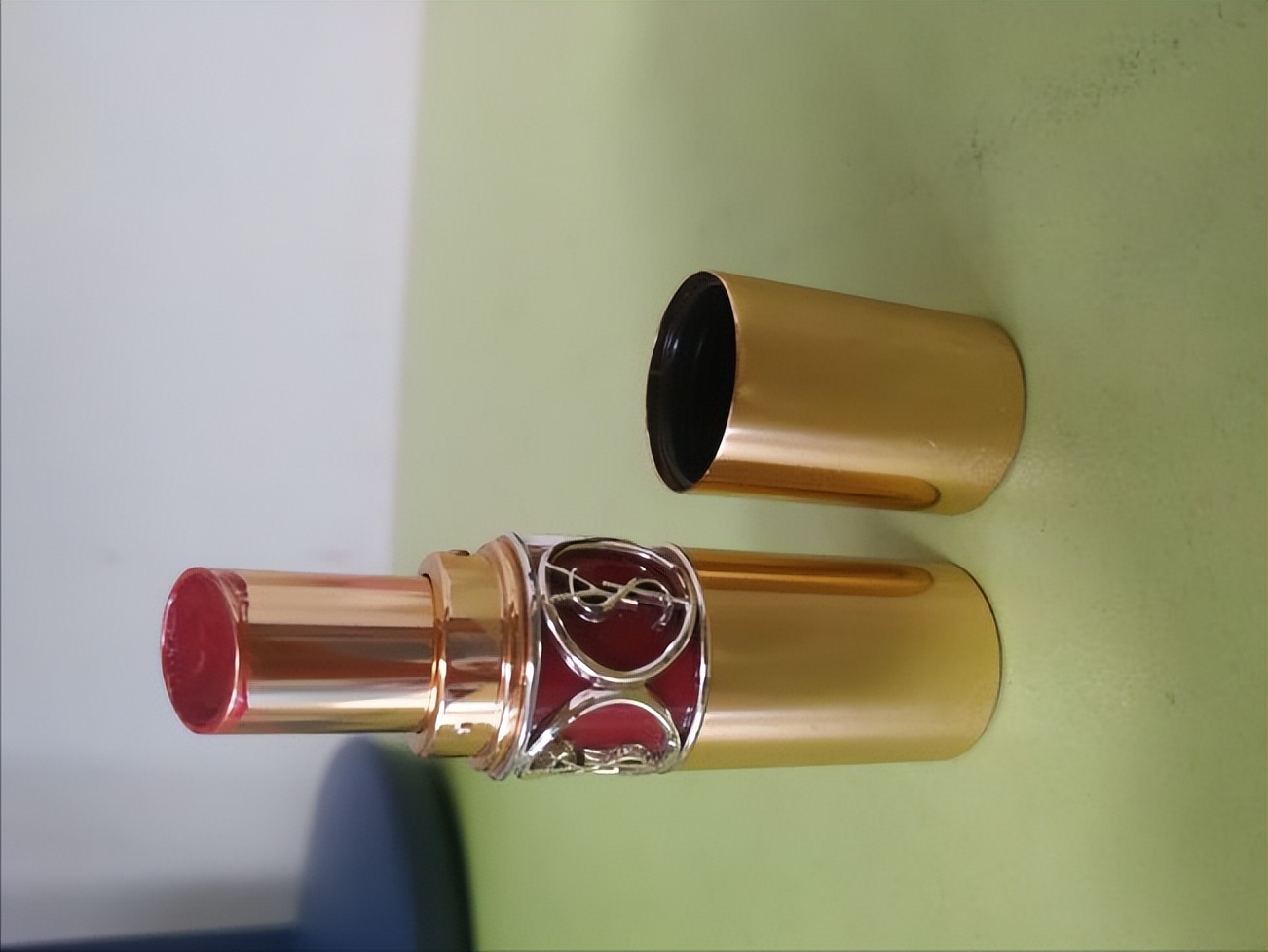 ysl口红21号色和阿玛尼405,ysl烂番茄色唇釉阿玛尼405