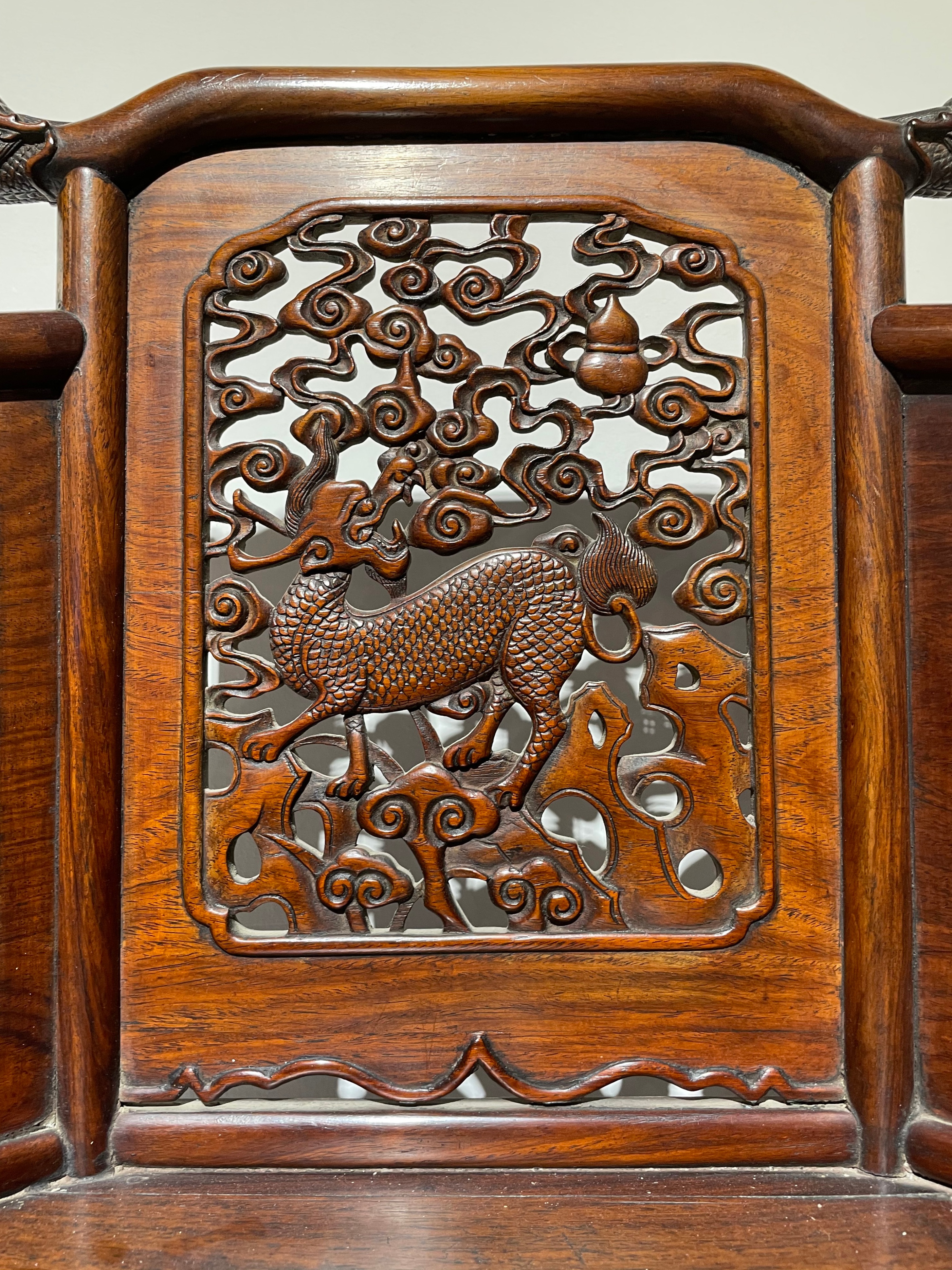 清代黄花梨镶黄杨木小镜台,少见的黄花梨镜台图片