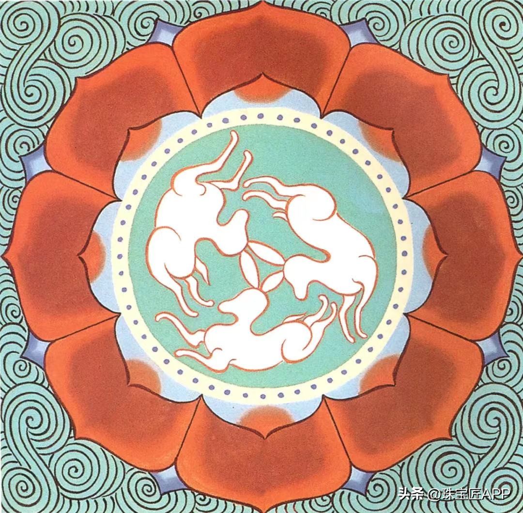 中国传统兔纹样图案,兔子传统纹样