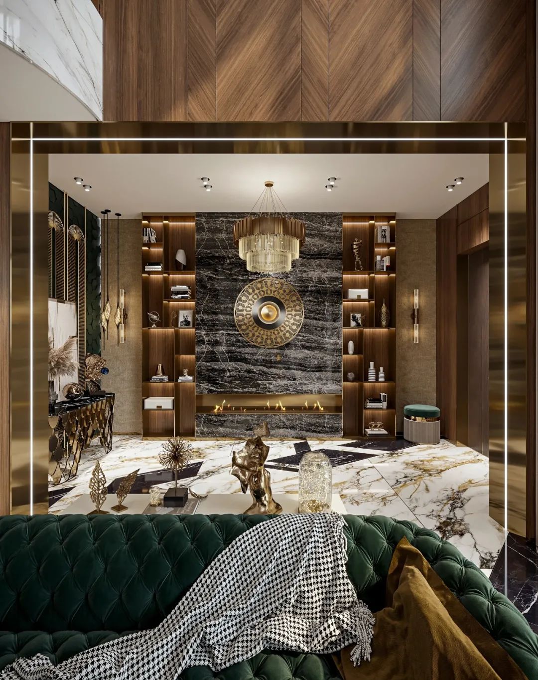 大理石打造的极致轻奢尽显高级 (顶级奢华欧式石材风格)