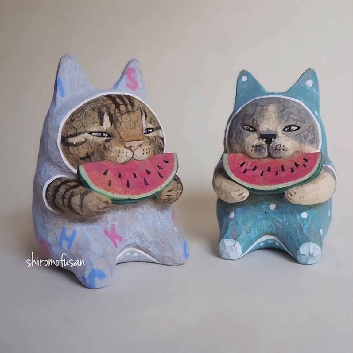 日本艺术家木雕猫,日本木雕艺术家猫