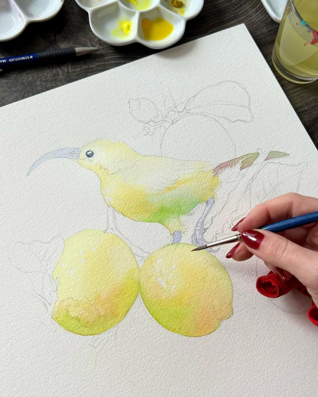 大神级水彩作品看完肯定不后悔,40张笔触狂放的水彩