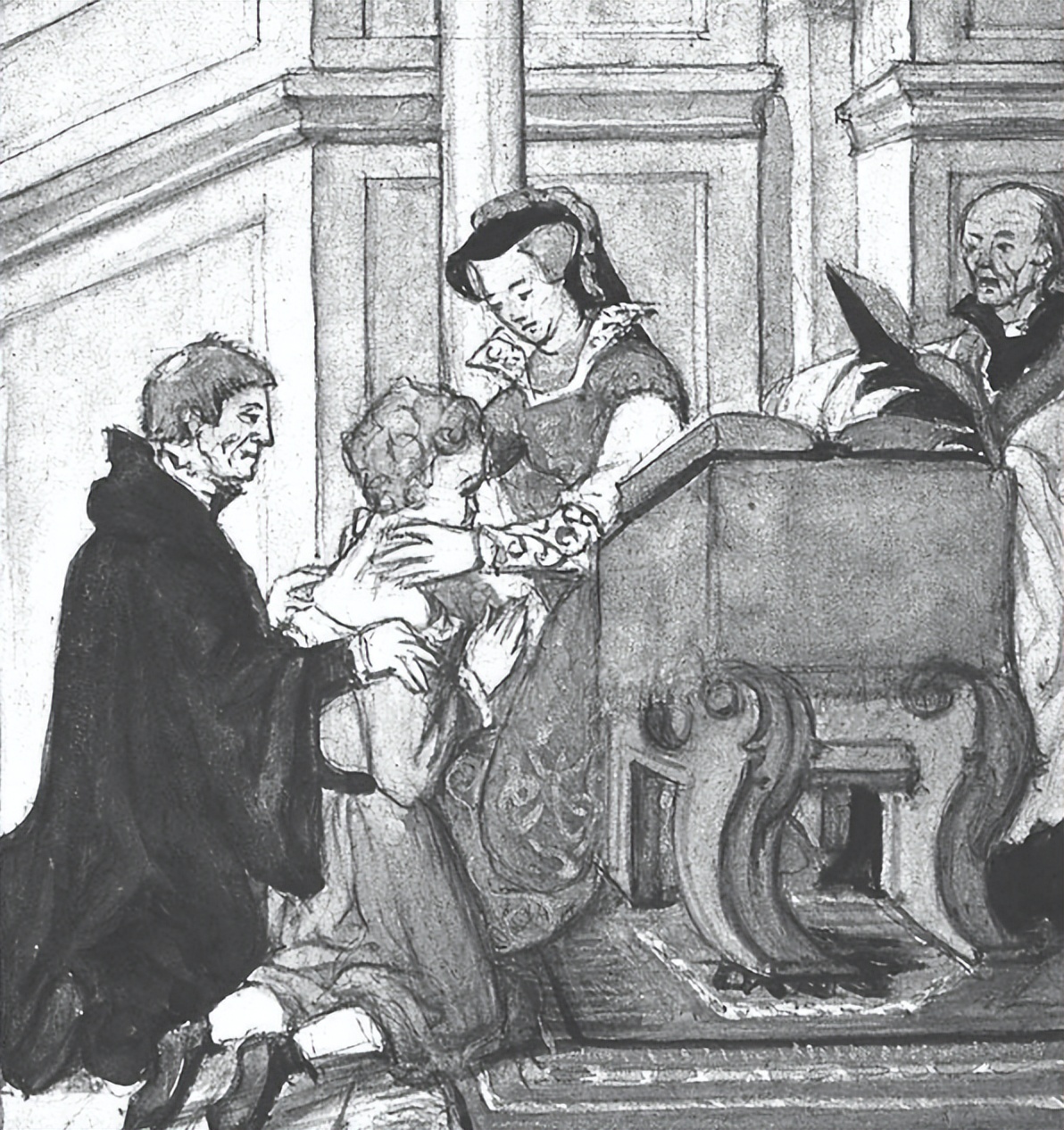 法国国王的最离奇的治疗方法,国王摸头治病