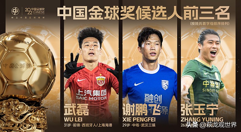 中国足球金球奖会颁给外国人吗,中国足球金球奖2022获奖名单公布
