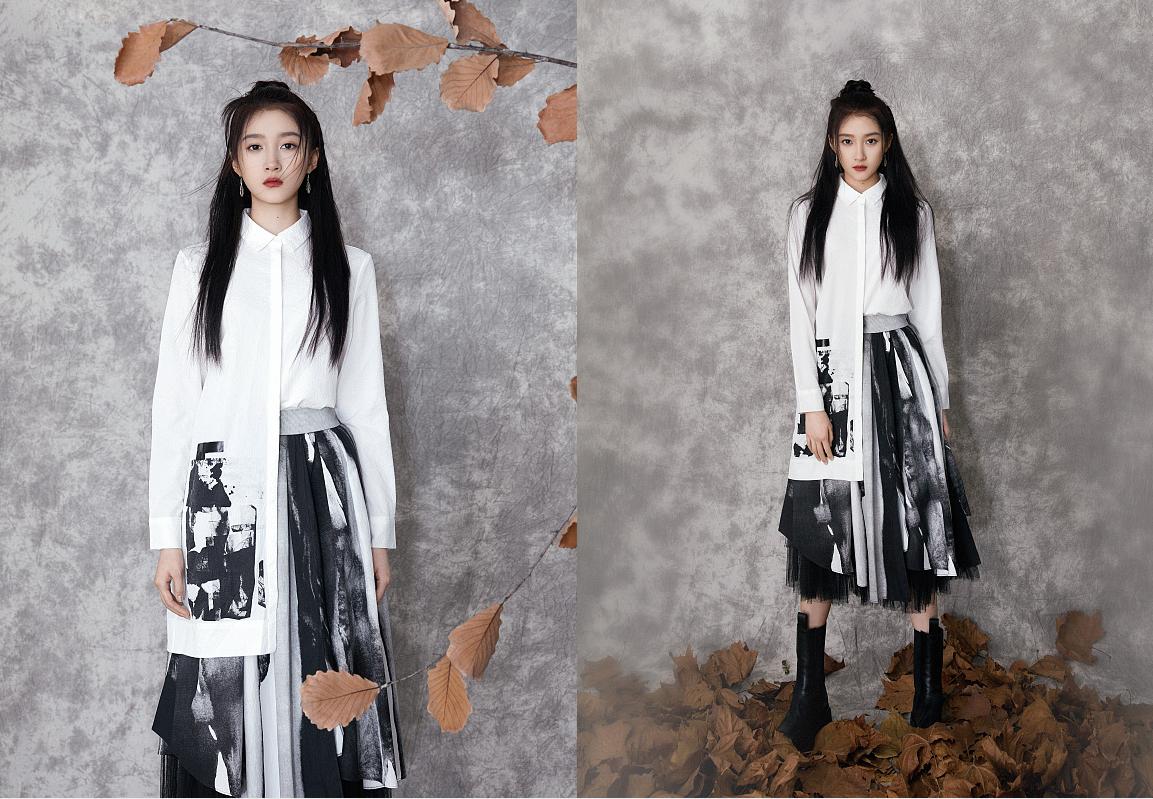 关晓彤红色卫衣是什么牌子,关晓彤蓝色卫衣照片