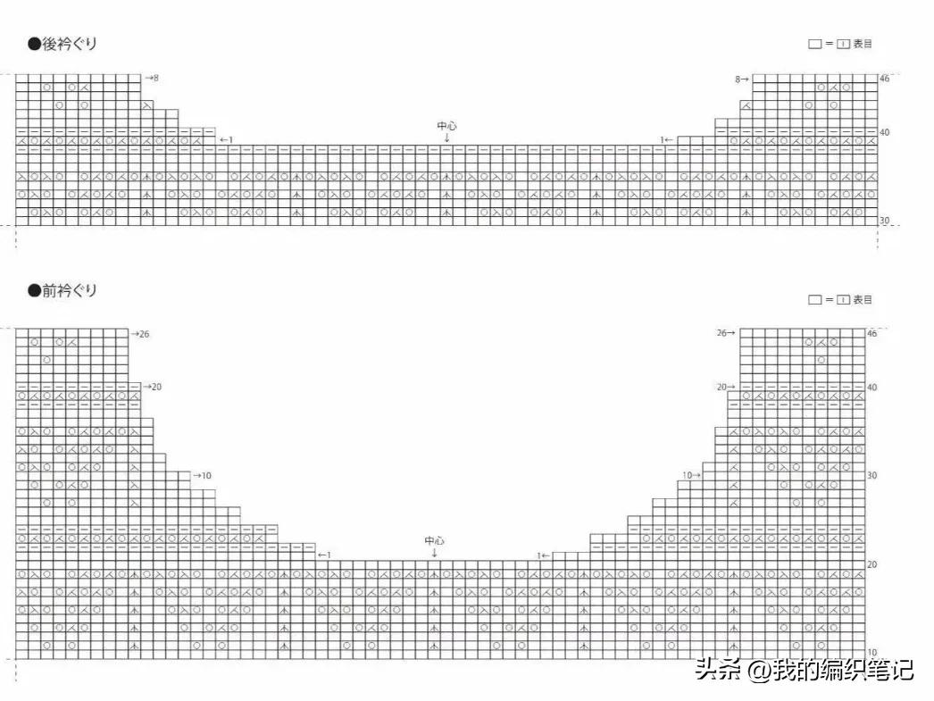 棒针编织马甲背心女款,女士三色棒针马甲背心编织图解