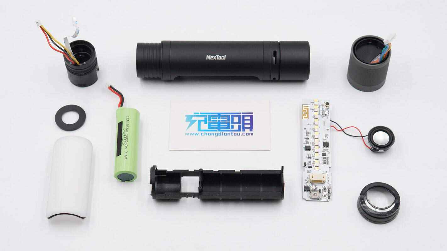 拆解极蜂手电筒,圣菲火minid02手电筒拆解