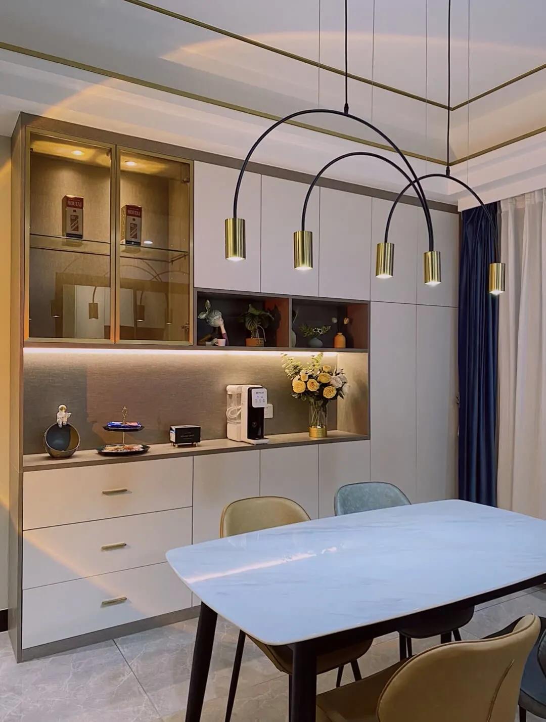 20公分酒柜样式效果图,新中式酒柜实拍图