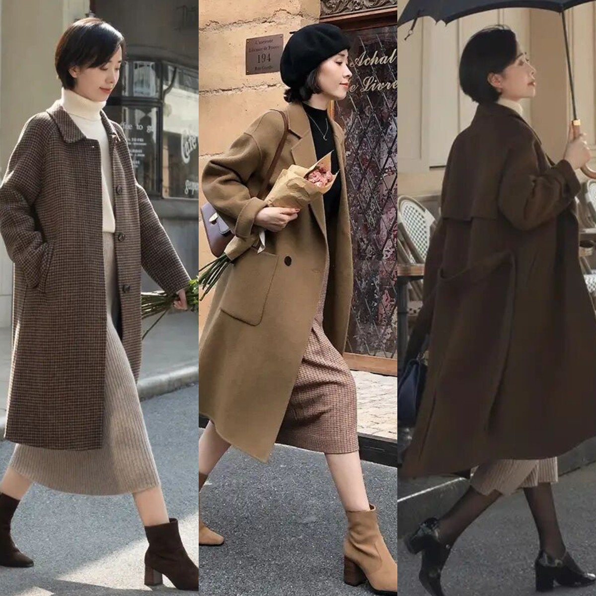 深秋半身裙中长款高级,半身裙上面配什么衣服深秋