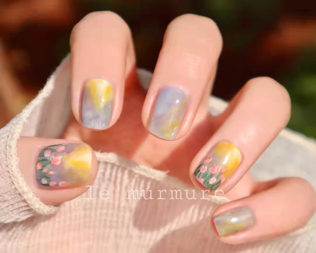 过年短指甲美甲图片大全,短指甲做长美甲疼吗