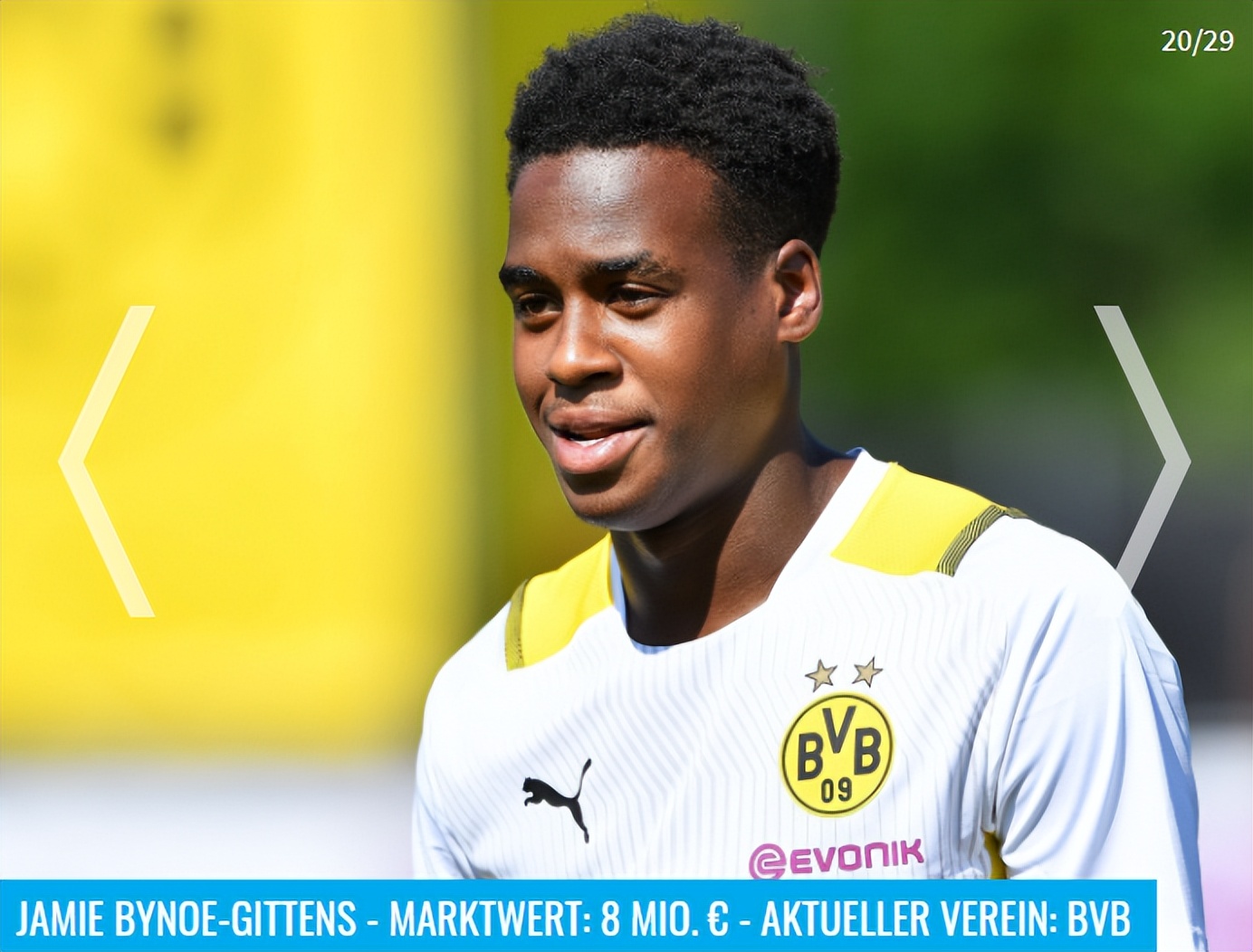 多特球星身价,多特青训球星