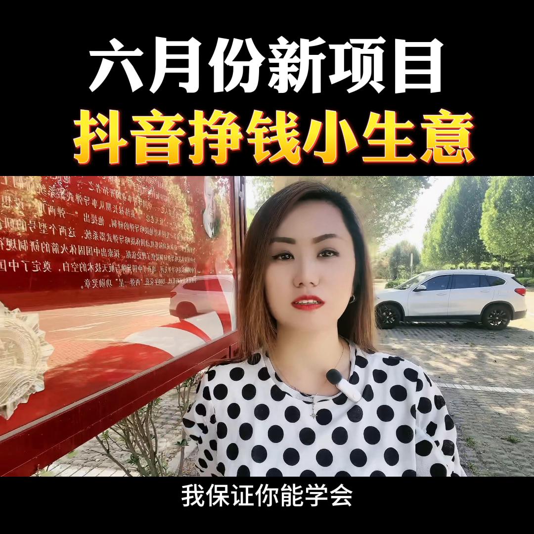 六月份以后，抖音新项目，挣钱小生意@DOU+小助手