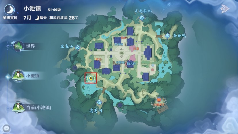 梦幻新诛仙新地图,梦幻新诛仙探险位置图