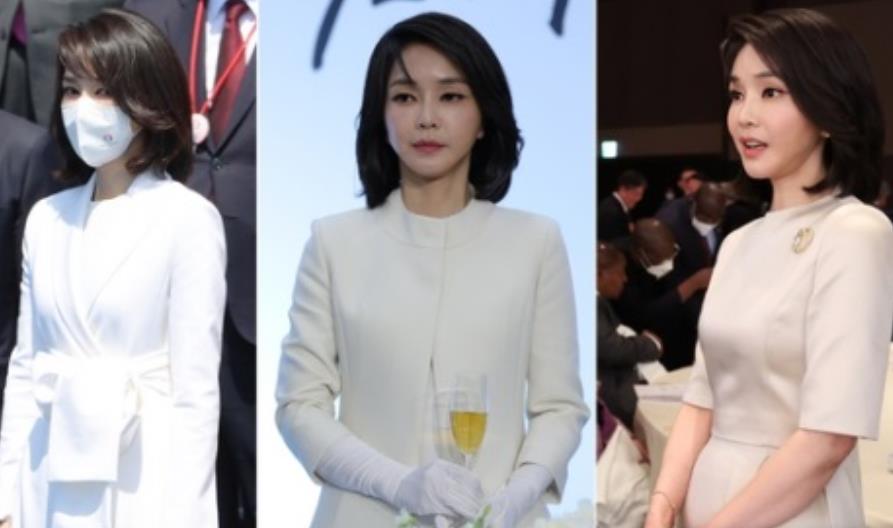 韩国第一夫人真是土豪，浑身上下都是名牌，奢华钻石珠宝闪瞎眼