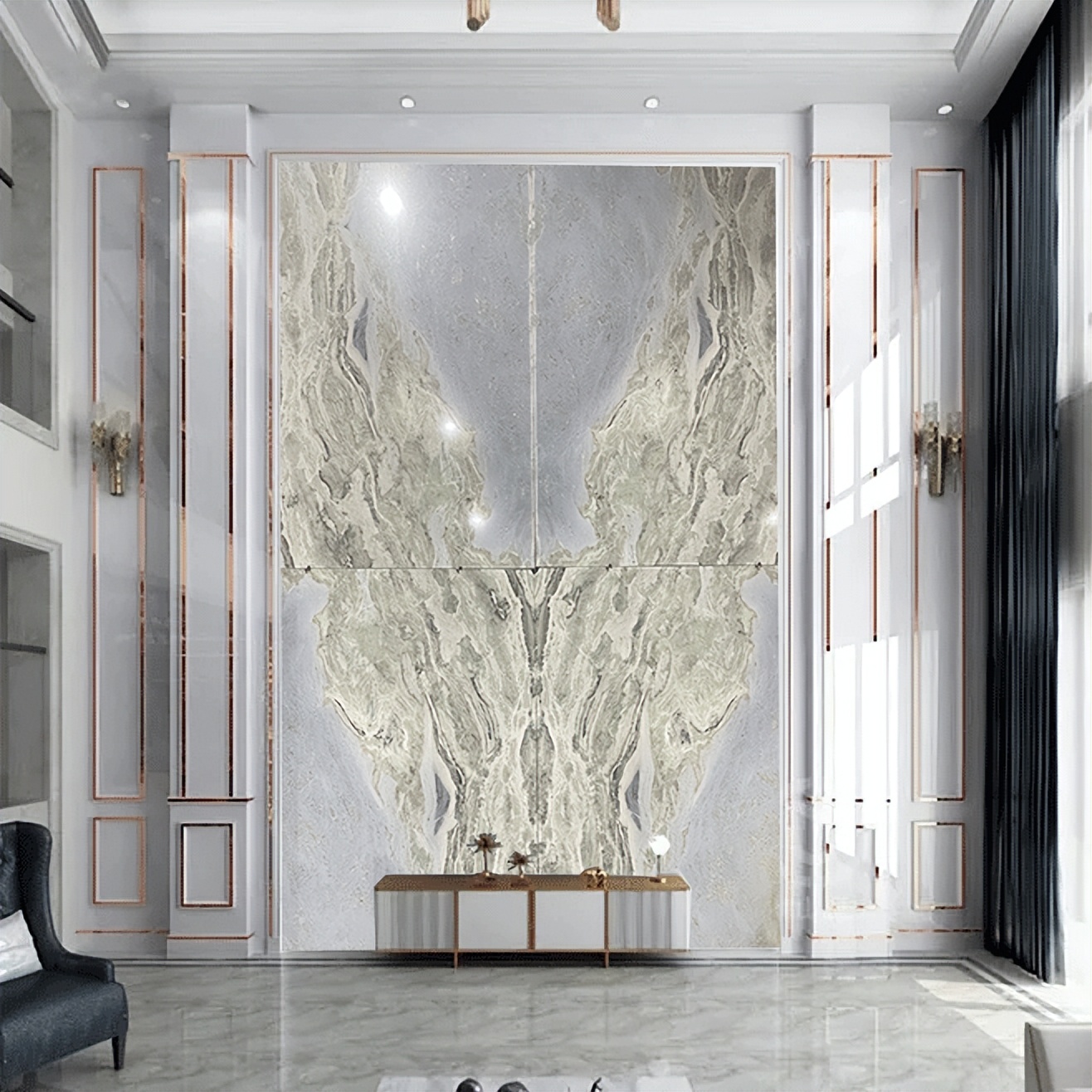 大自然的华章，冷翡翠奢石点亮家居装饰的绿色瑰宝