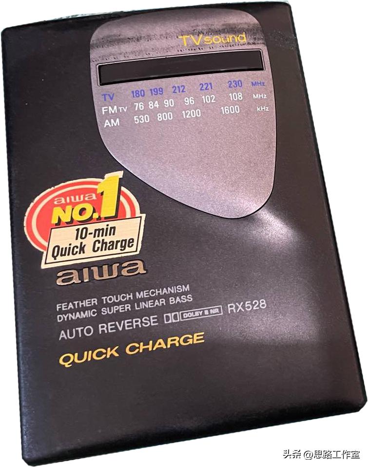 那些年的老物件收录机,九十年代怀旧黑色双卡收录机