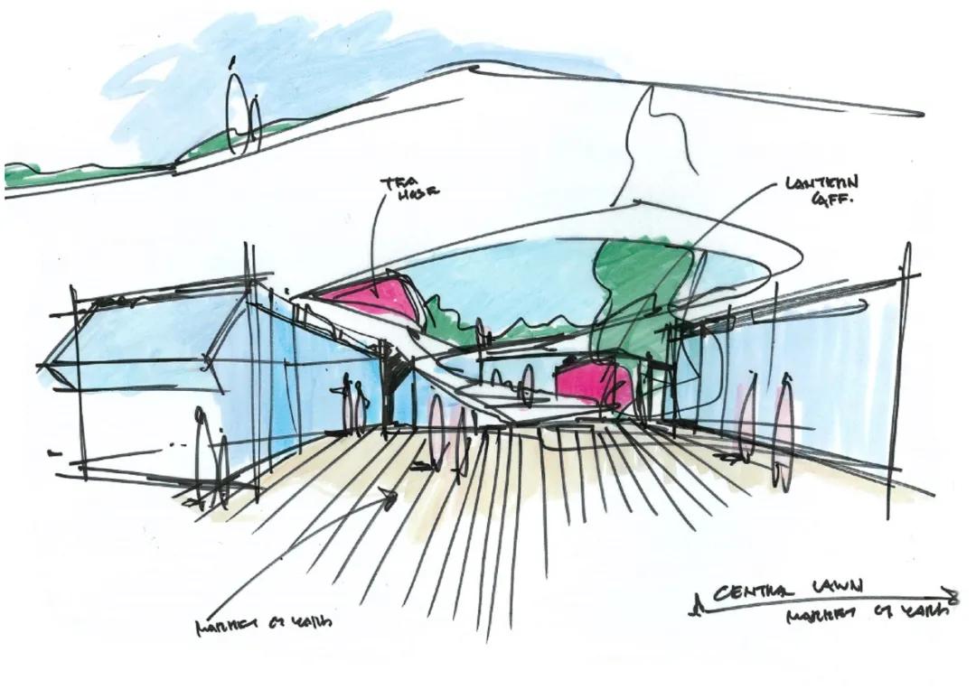 现代商业空间的庭院景观设计,现代简约景观空间