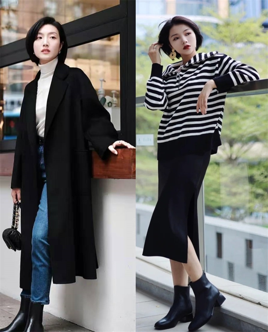 适合四十岁女人穿的马丁靴,秋冬马丁靴长筒靴哪个更时尚