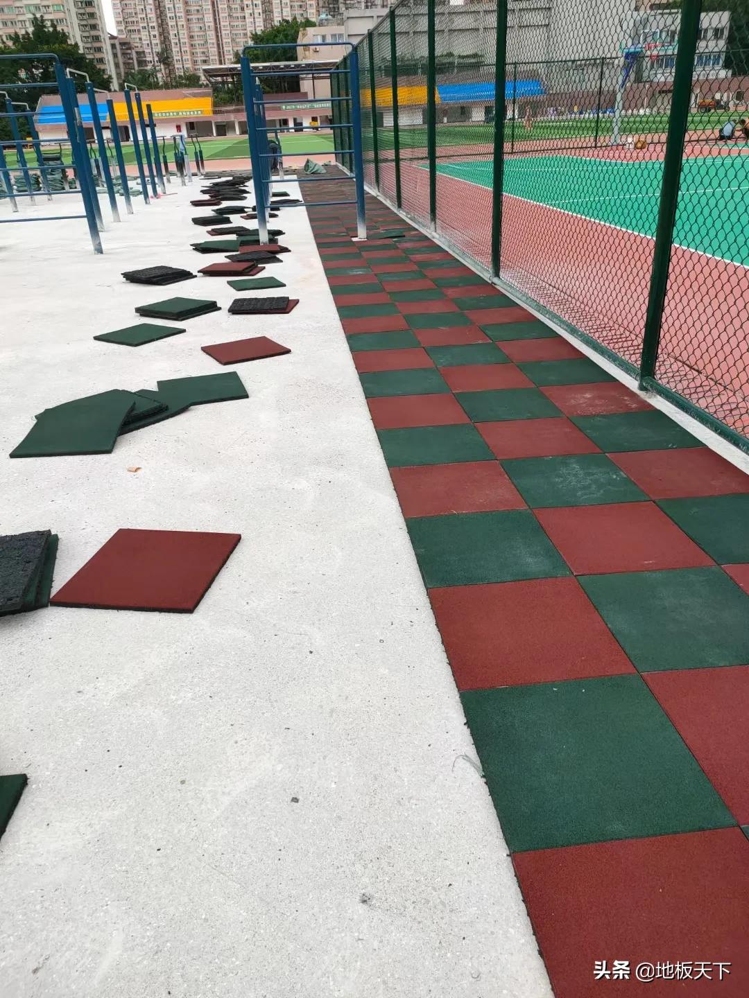 橡胶缓冲垫防滑地垫,橡胶地垫室外滑滑梯专用