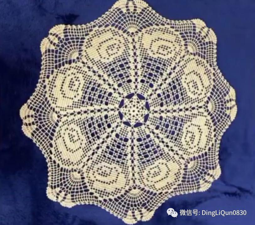 针织桌布图案大全图解,编织桌布图案花边