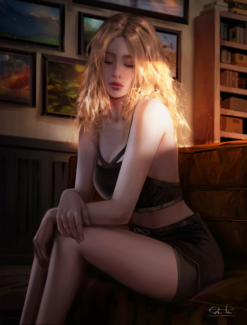 唯美插画头像,自由的头像插画超高清