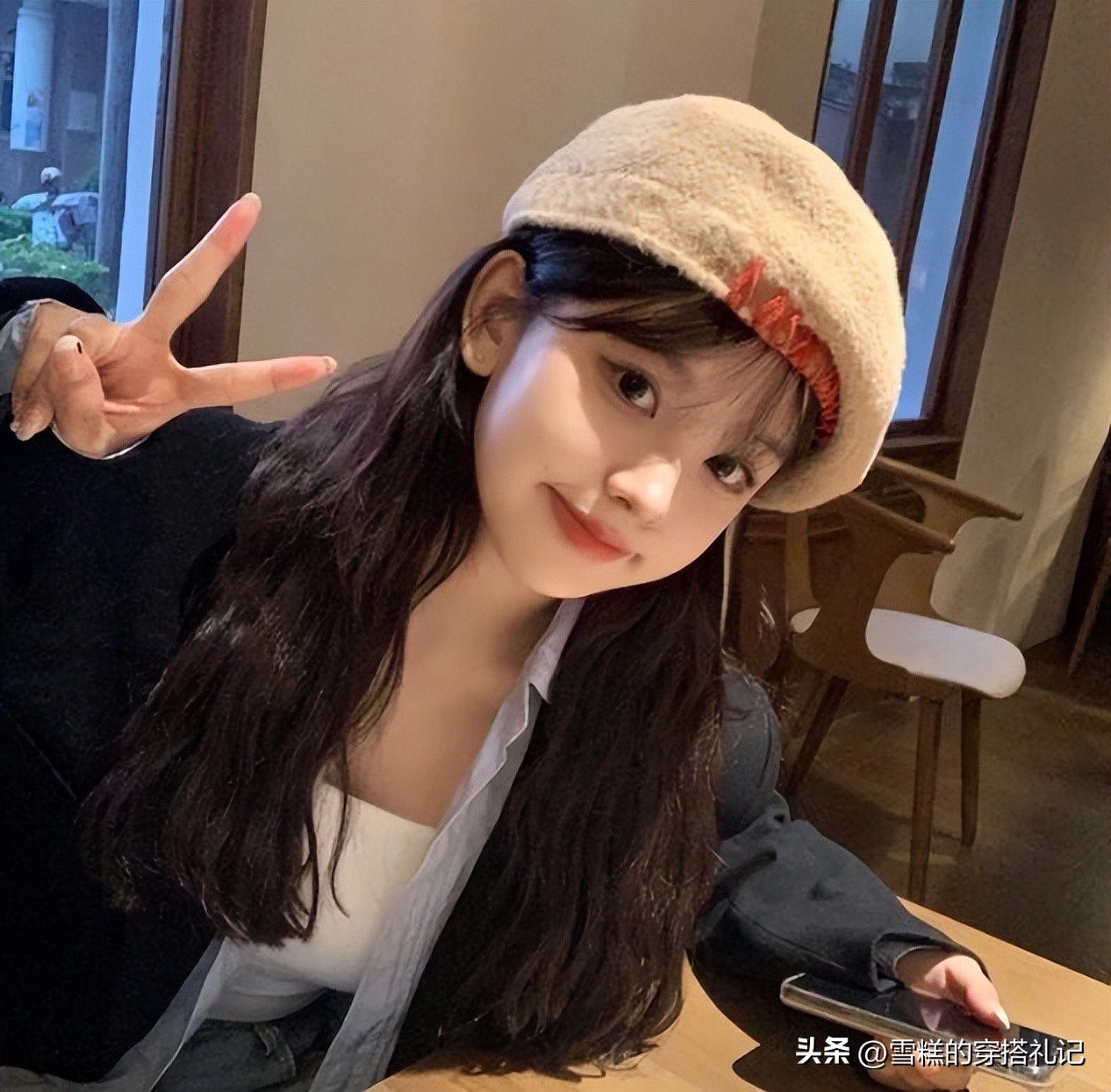 适合大圆脸的毛毛帽子女冬季兔毛,圆脸适合什么帽子最新款