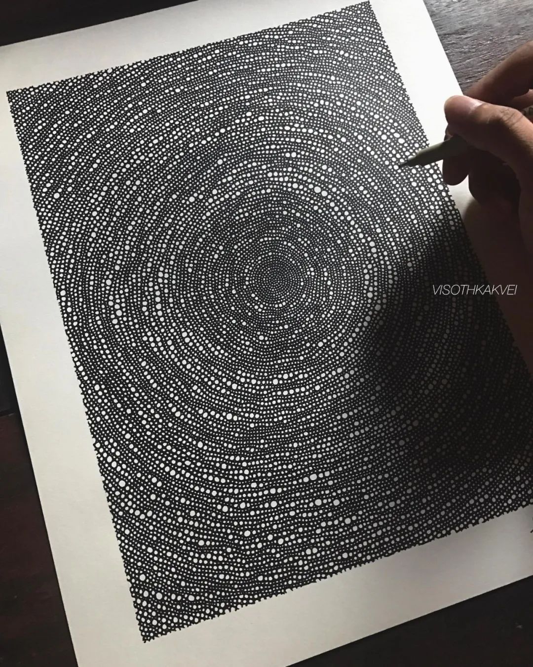 简单治愈强迫症画,让密集恐惧症非常难受的画