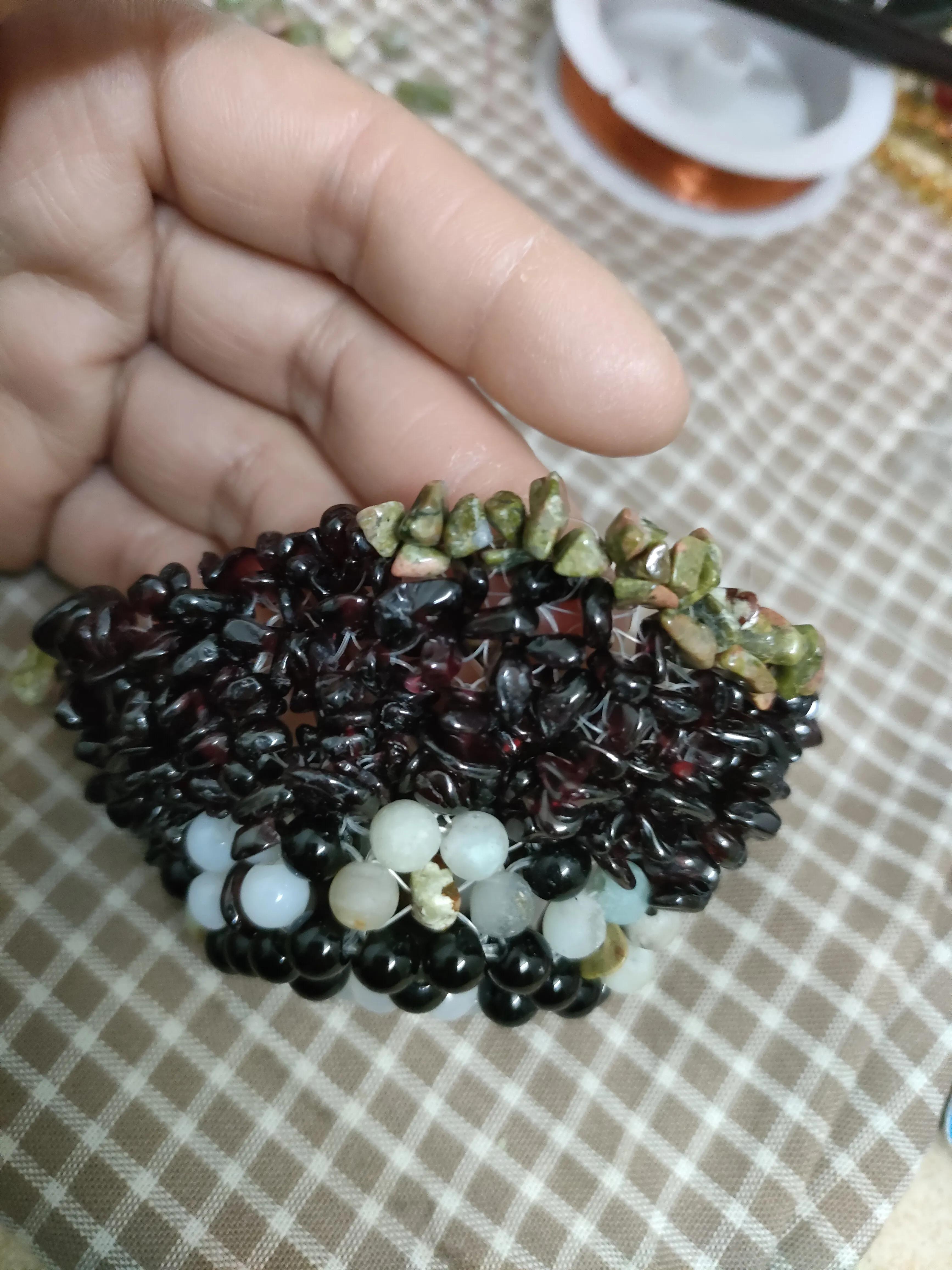 手工串珠花瓶串花视频,手工串珠花瓶