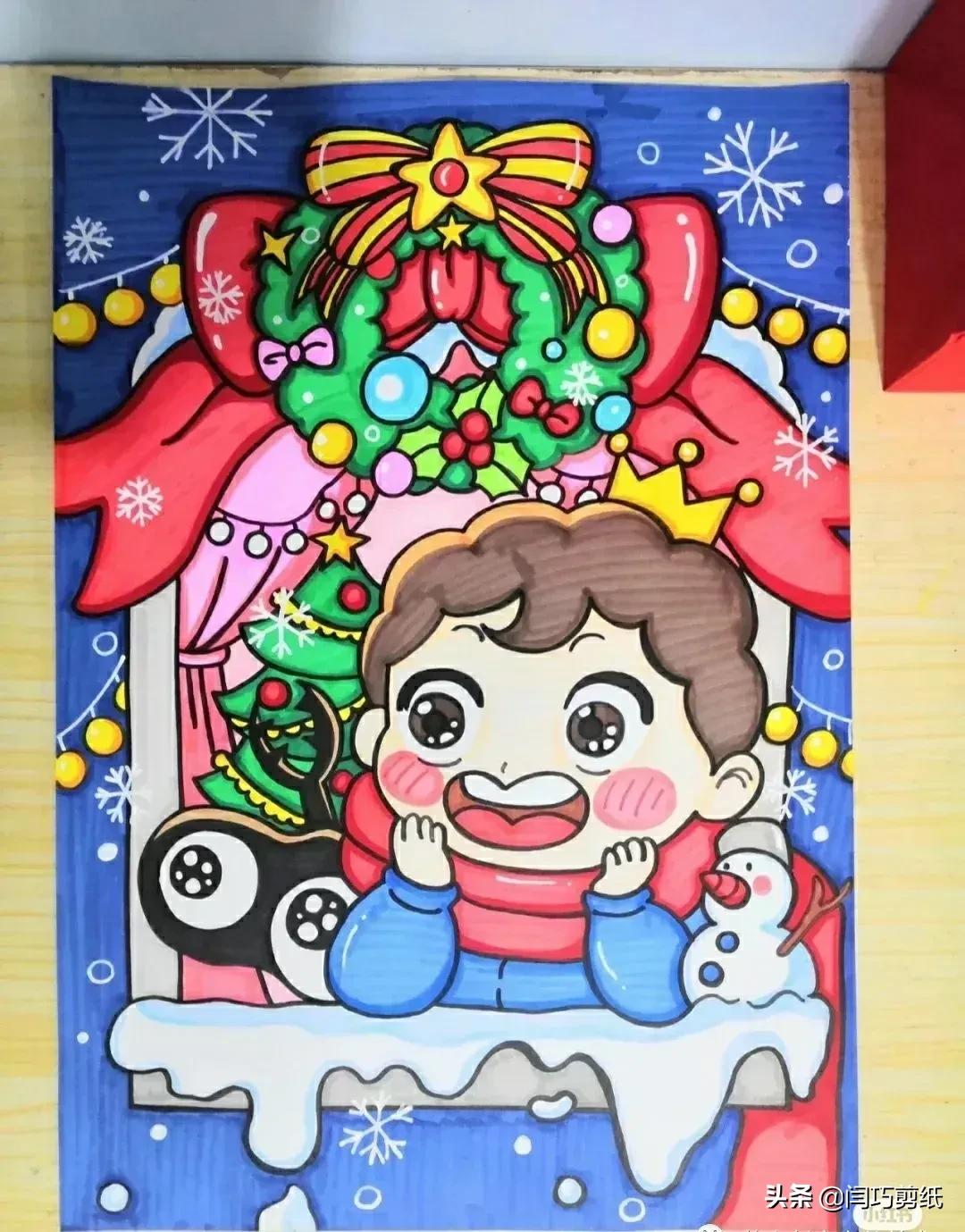 简单又好看的儿童创意画,儿童绘画创意4-6岁水彩笔或蜡笔