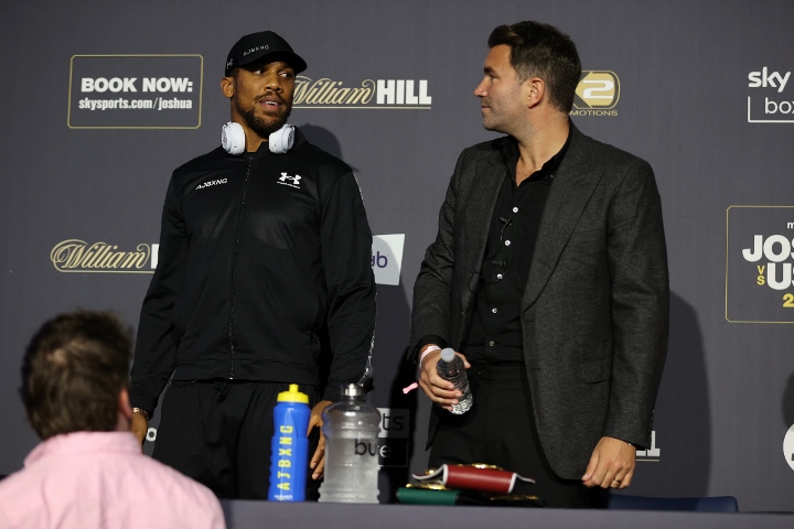 赫恩：乔书亚最渴望大战维尔德！编者：说说而已，真打会被一拳KO