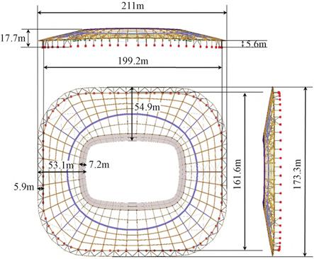 专业足球场屋盖钢结构,上海浦东足球场规划竞标设计方案