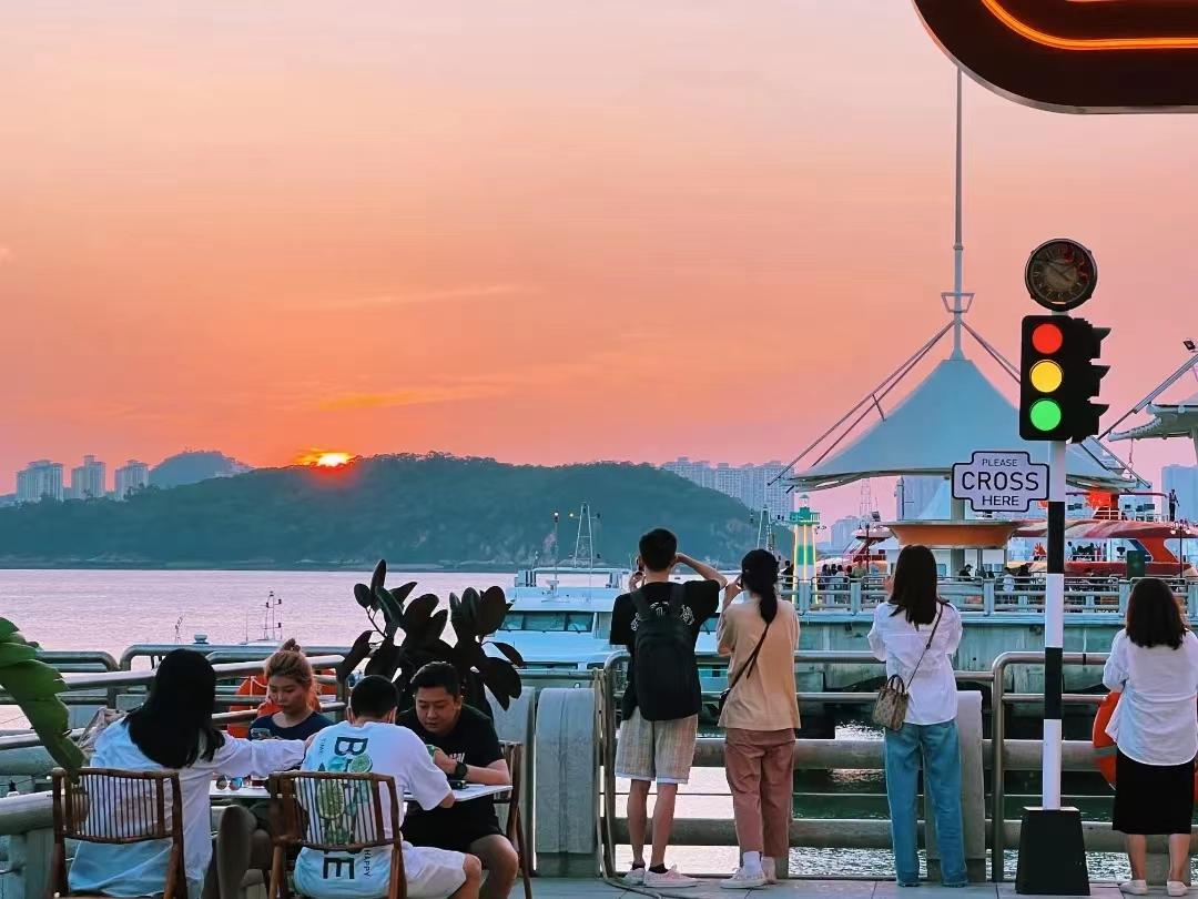 厦门秋天的夜,厦门秋天的夕阳