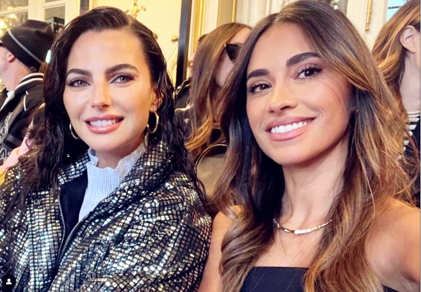 梅西妻子穿金色吊带,梅西老婆穿西服