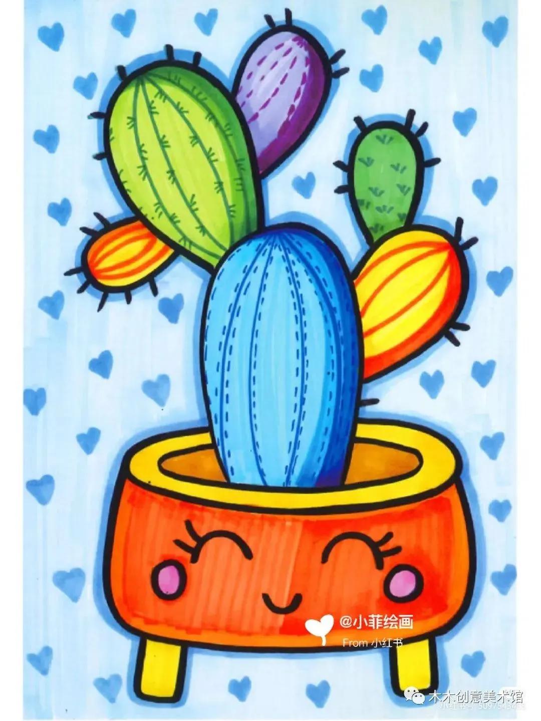 马克笔画儿童画简单好看,儿童马克笔画画简单又好看图片