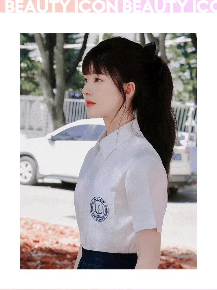 赵露思新剧同款刘海教程,赵露思新剧齐刘海校服造型