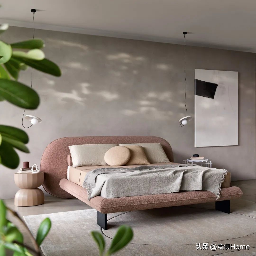 软包床最流行一款,比较温馨的软包床