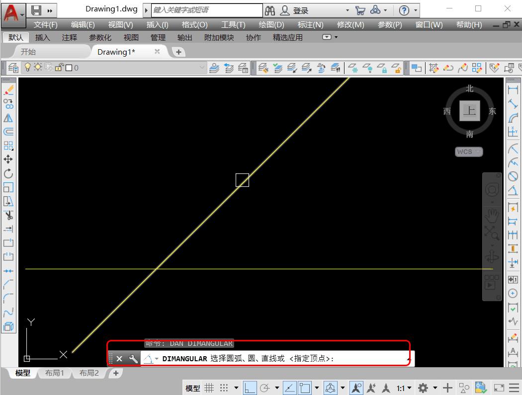 cad标注角度符号为什么在右下角,cad怎么标注两条直线之间的角度