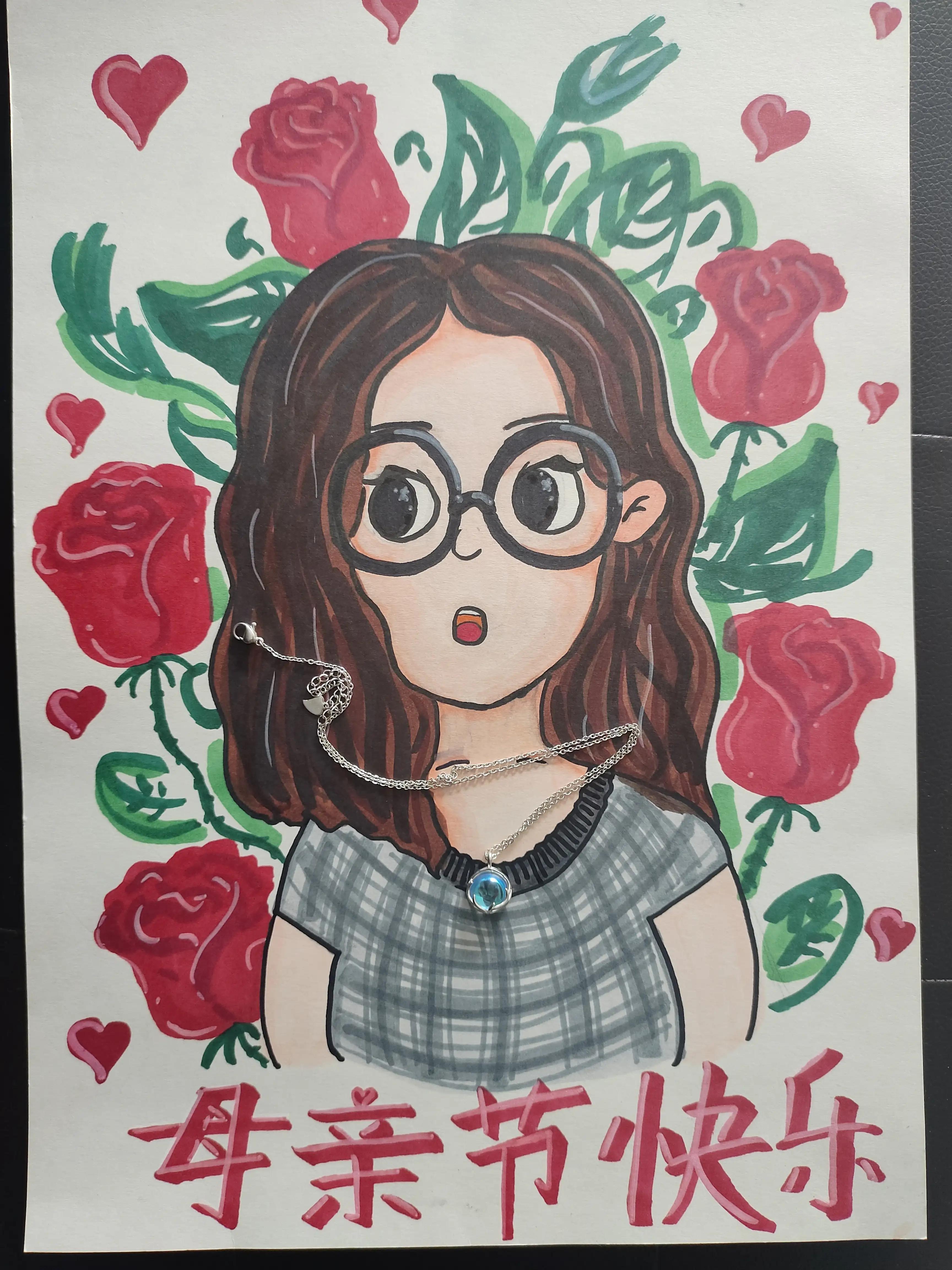 母亲节，俩闺女为了给我买东西差点打起来。