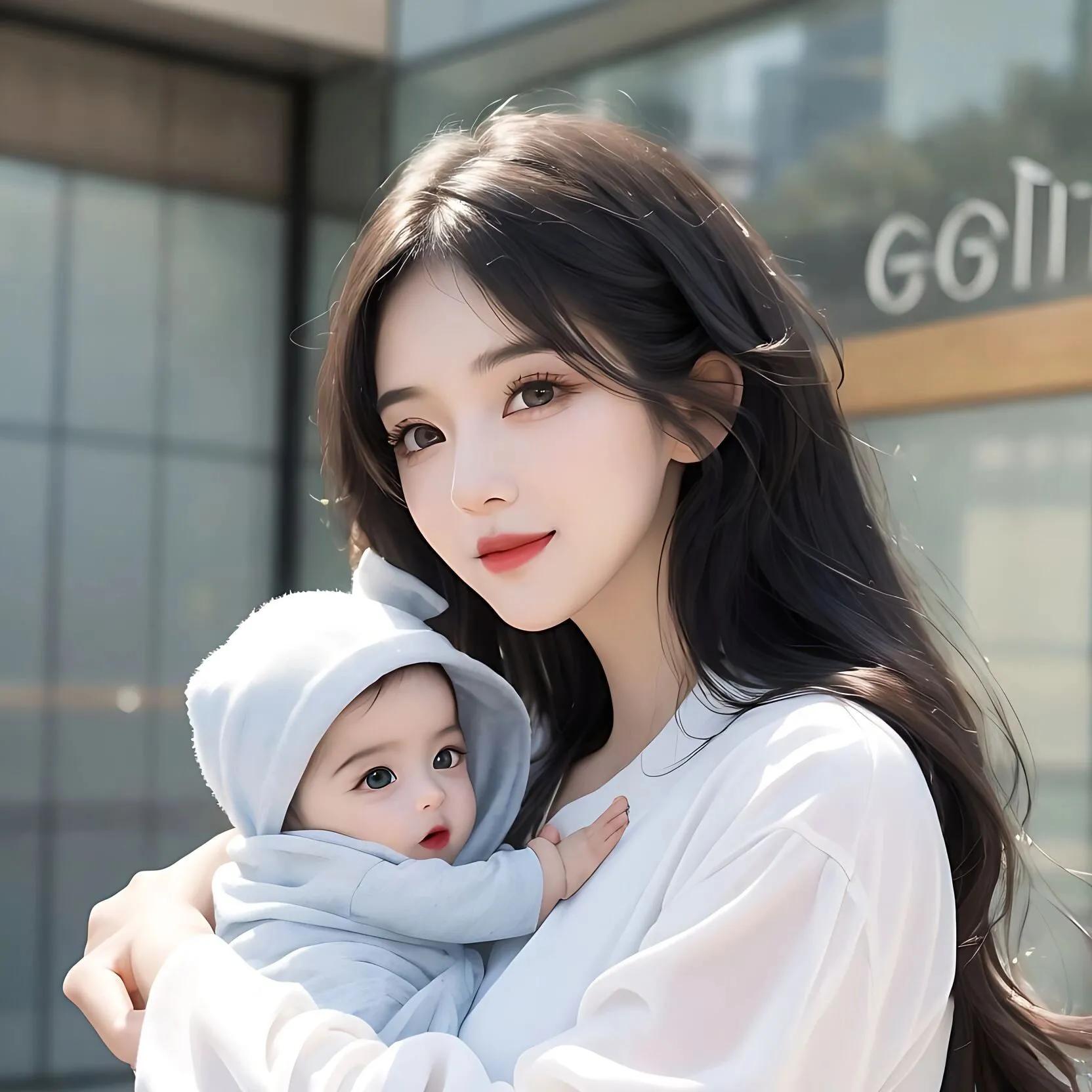 亲子准爸爸妈妈头像,亲子头像双胞胎男孩和妈妈