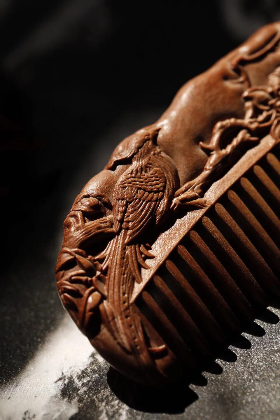 檀木养发梳子推荐,檀木养发梳