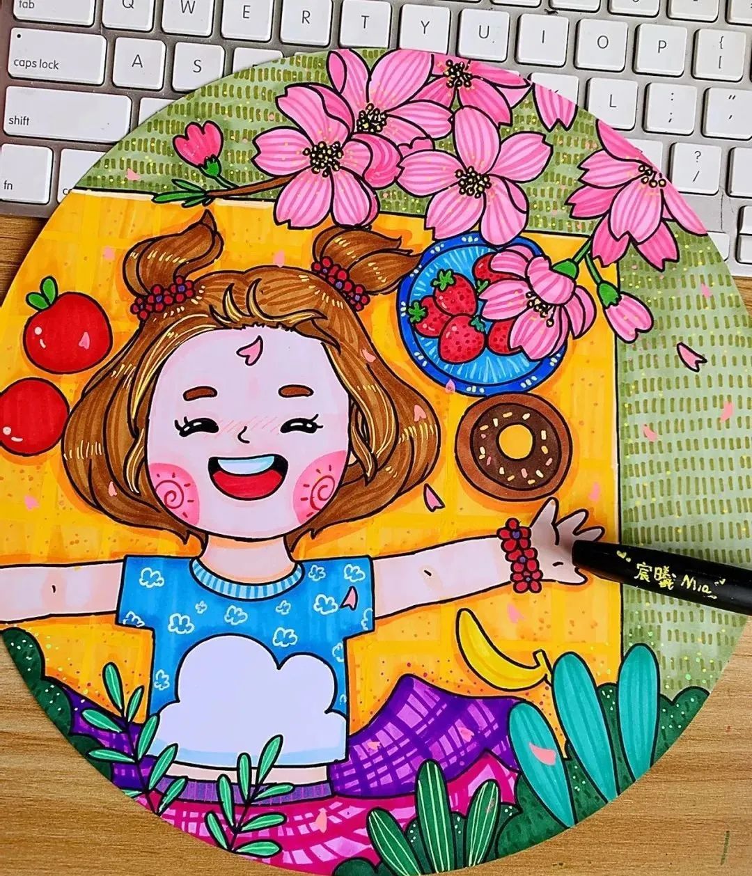 老房子细致的儿童画,十分细致的儿童画