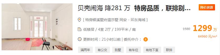 厦门二手房价最新情况表,厦门二手房跌得最多板块