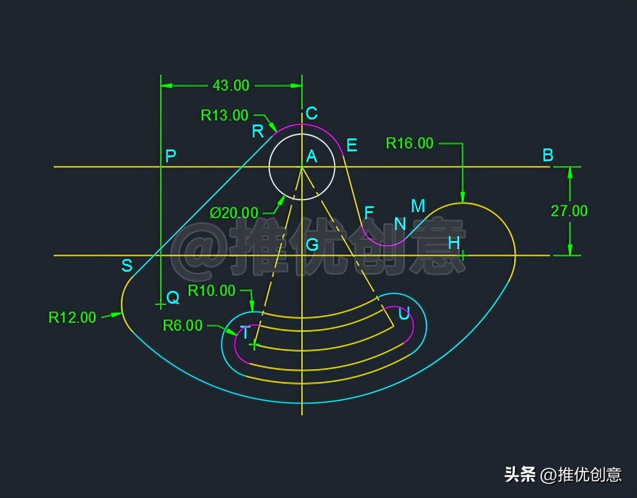 cadr22圆弧的绘制,cad2007怎么画r10的圆弧