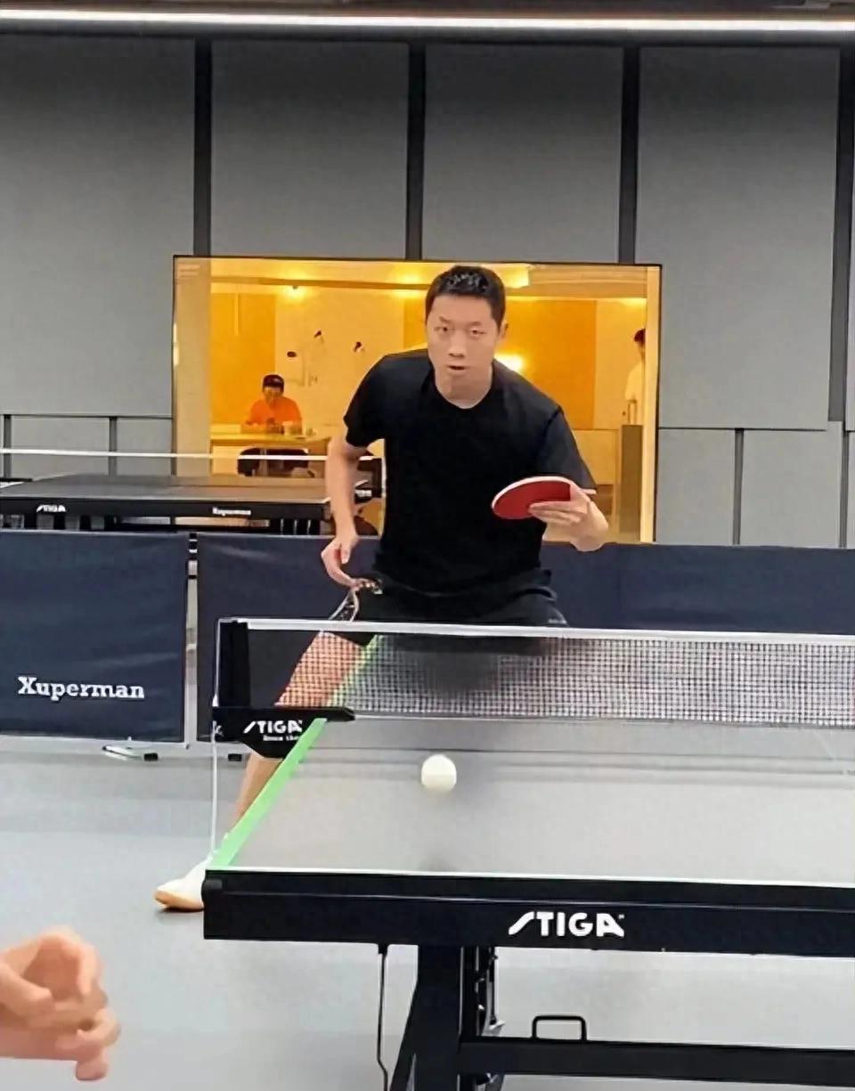 许昕开球馆张继科去了么,许昕乒乓球赛