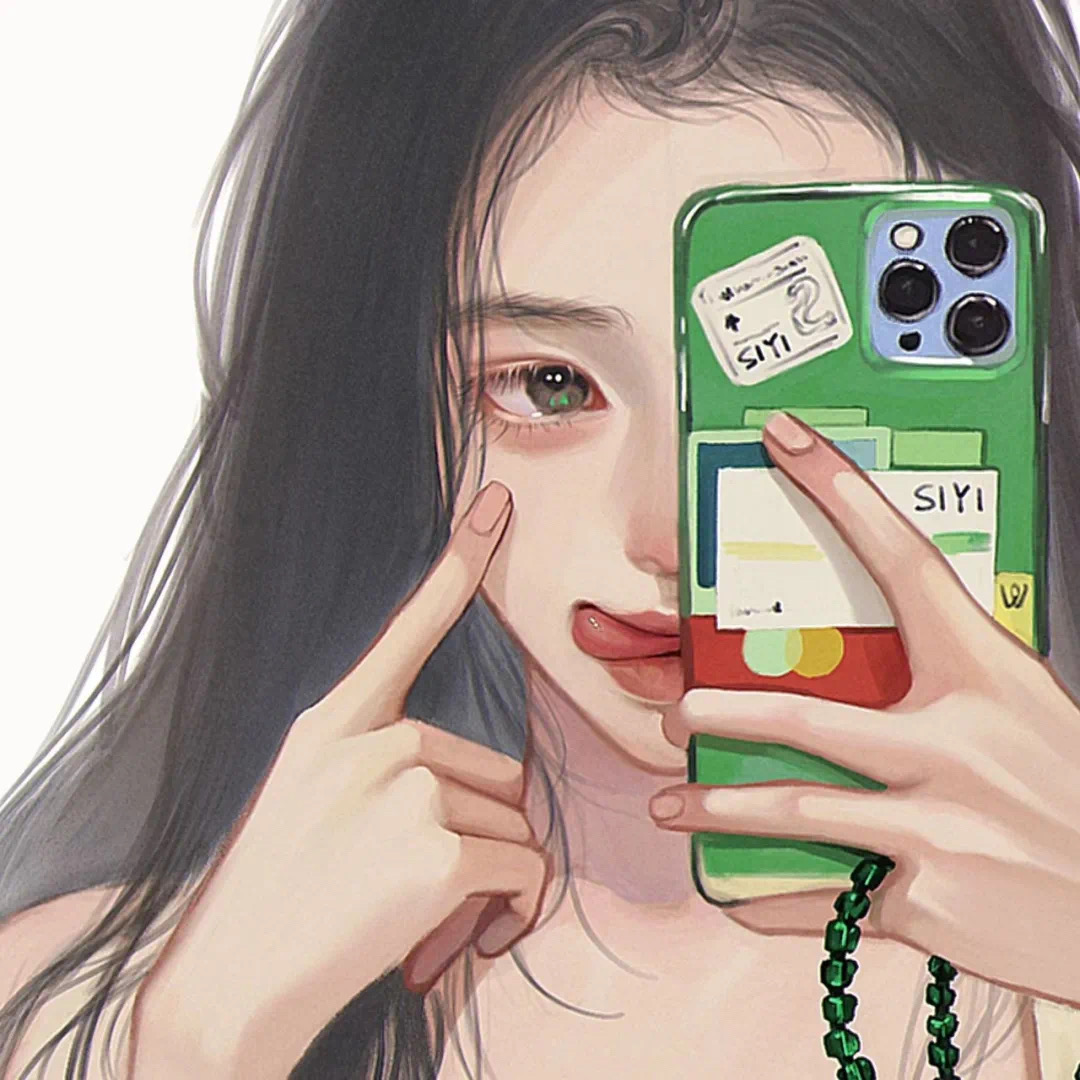 闺蜜头像一人一半两张漫画可爱,闺蜜头像真人仙气高颜值高马尾