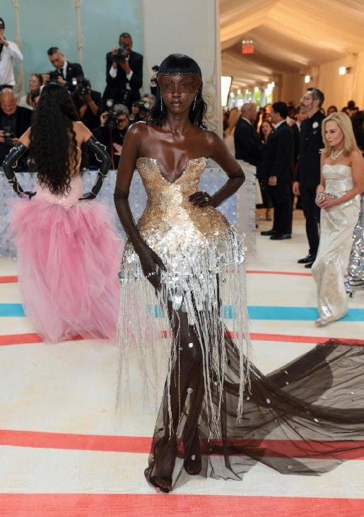 刘雯metgala红毯造型,2021metgala红毯刘雯