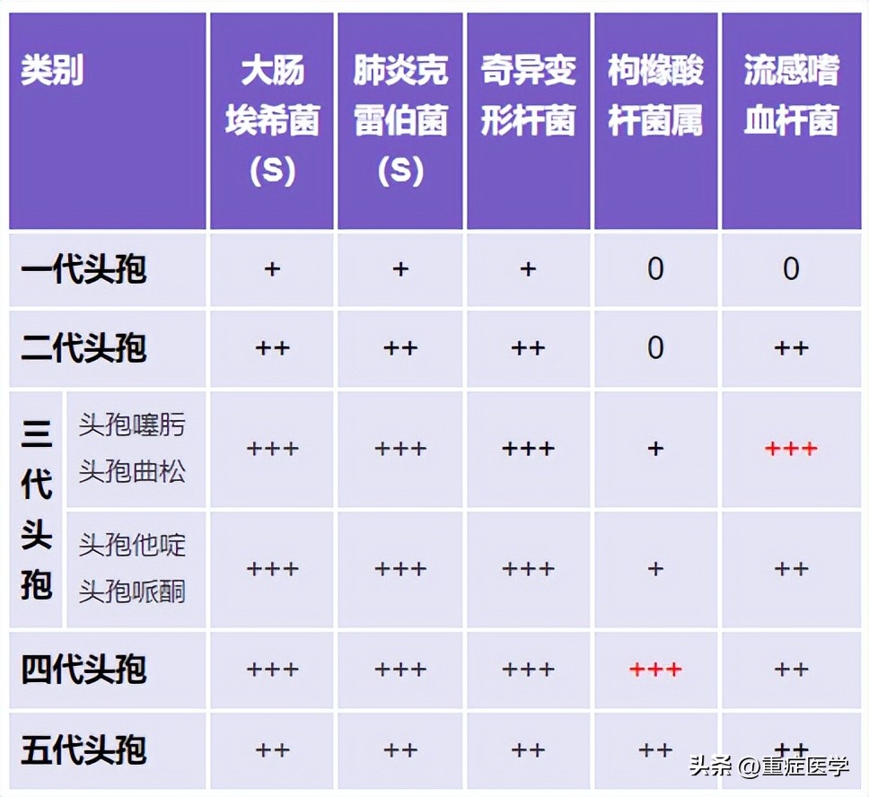各种类型头孢,各种头孢的治疗用法